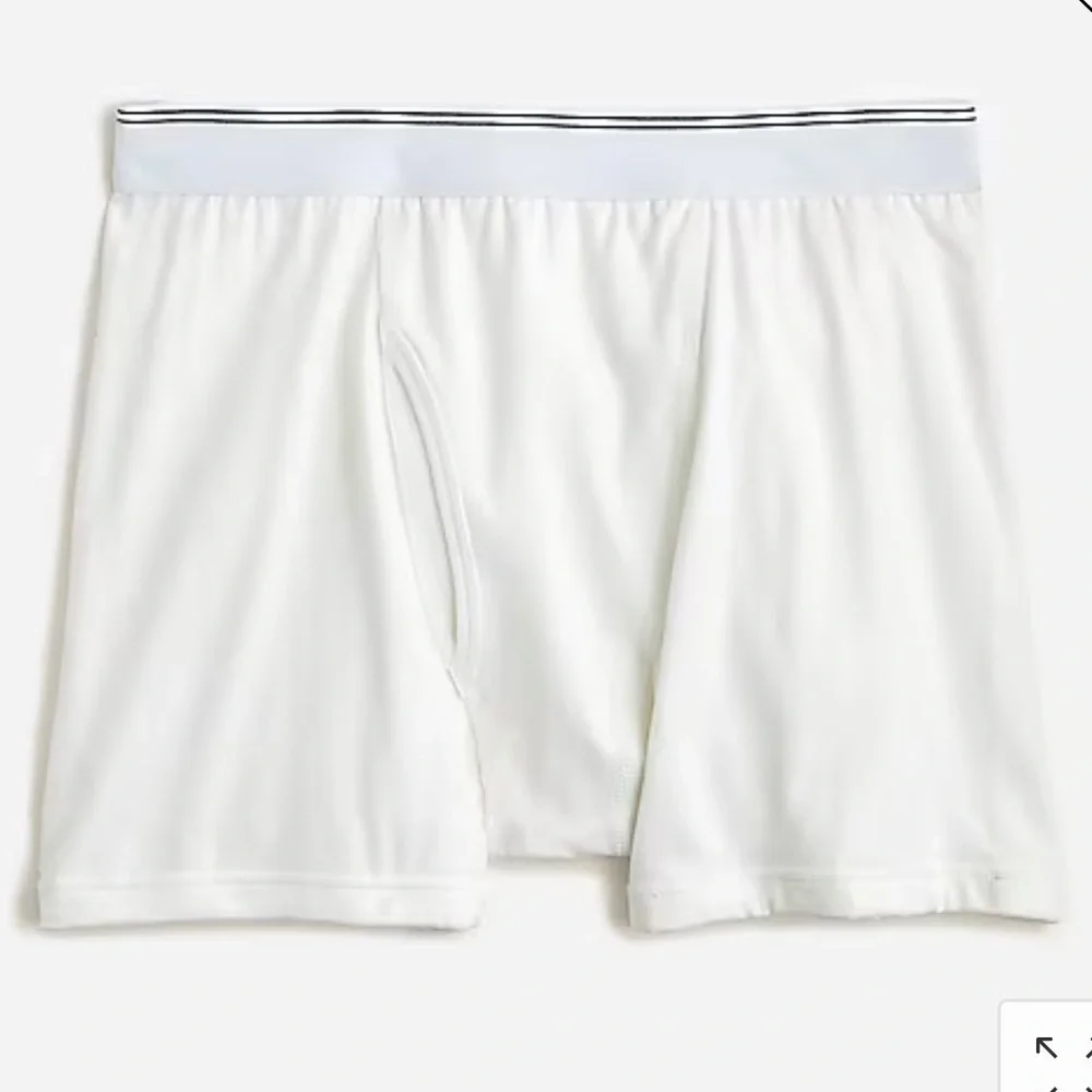 J crew stretch boxer briefs in white